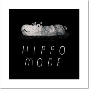 hippo mode Posters and Art